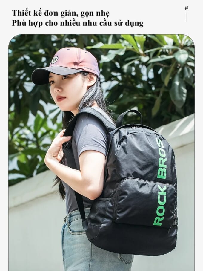 Balo chống nước nhỏ gọn Rockbros H10-BK