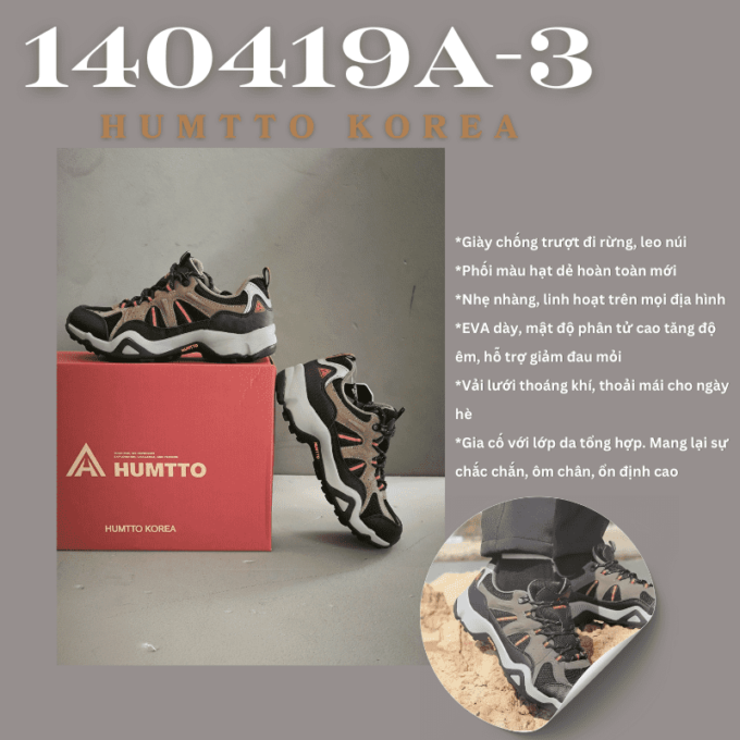 Giày nam cổ thấp Humtto 140419A-3