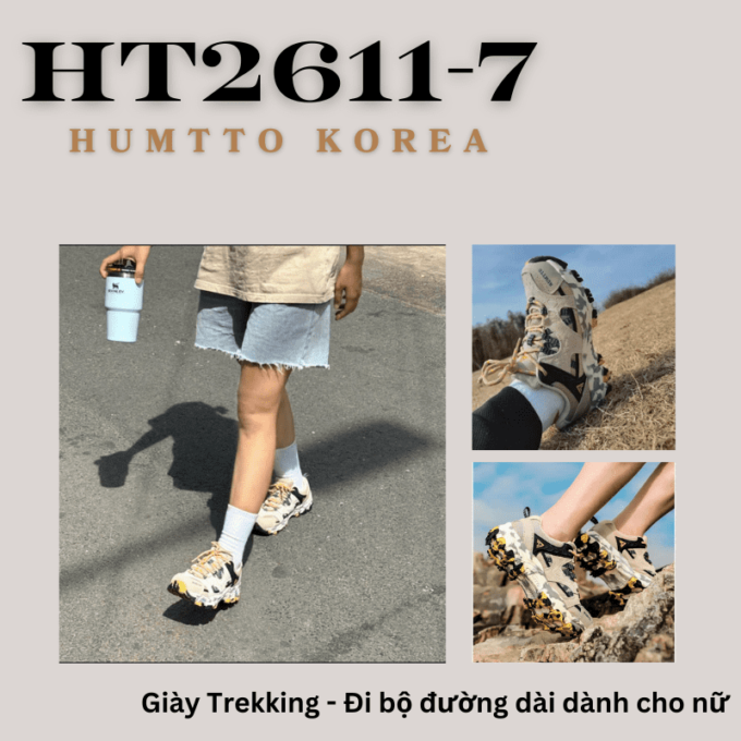 Giày Leo núi cổ thấp cho nữ Humtto HT2611-7