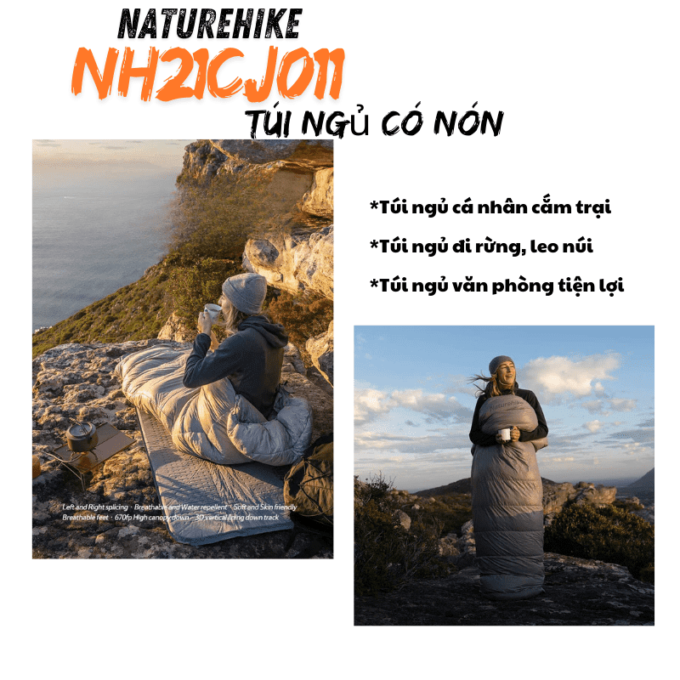 Túi ngủ cản gió Naturehike NH22YD003
