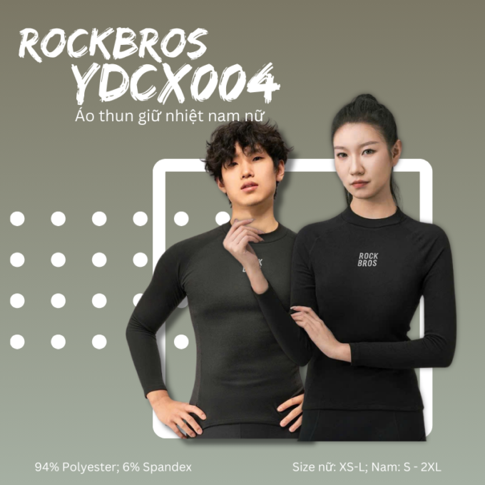 Áo giữ nhiệt len lông cừu Rockbros YDCX004
